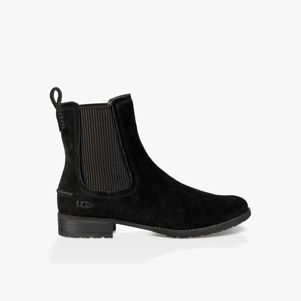 Bottes UGG Hillhurst Chelsea Femme Noir Soldes 595ZWJYH